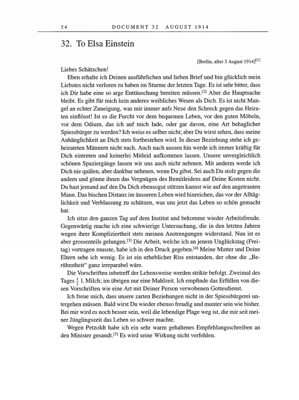 Volume 8, Part A: The Berlin Years: Correspondence 1914-1917 page 54