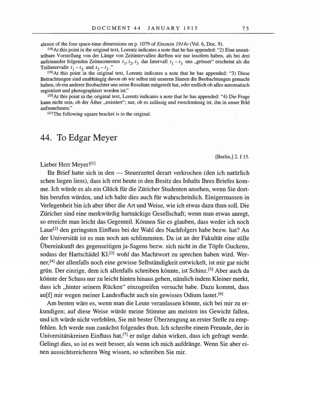 Volume 8, Part A: The Berlin Years: Correspondence 1914-1917 page 75