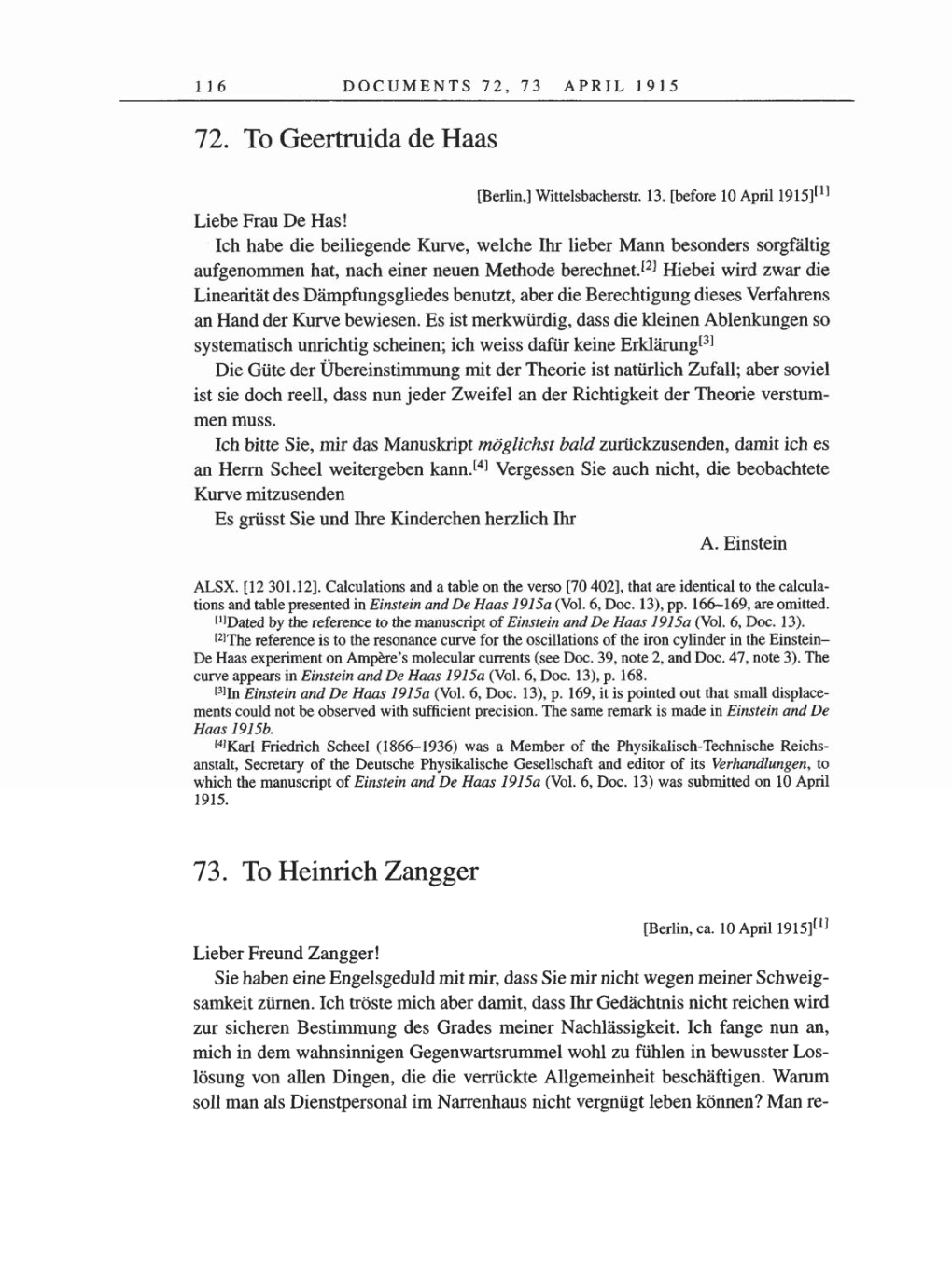 Volume 8, Part A: The Berlin Years: Correspondence 1914-1917 page 116