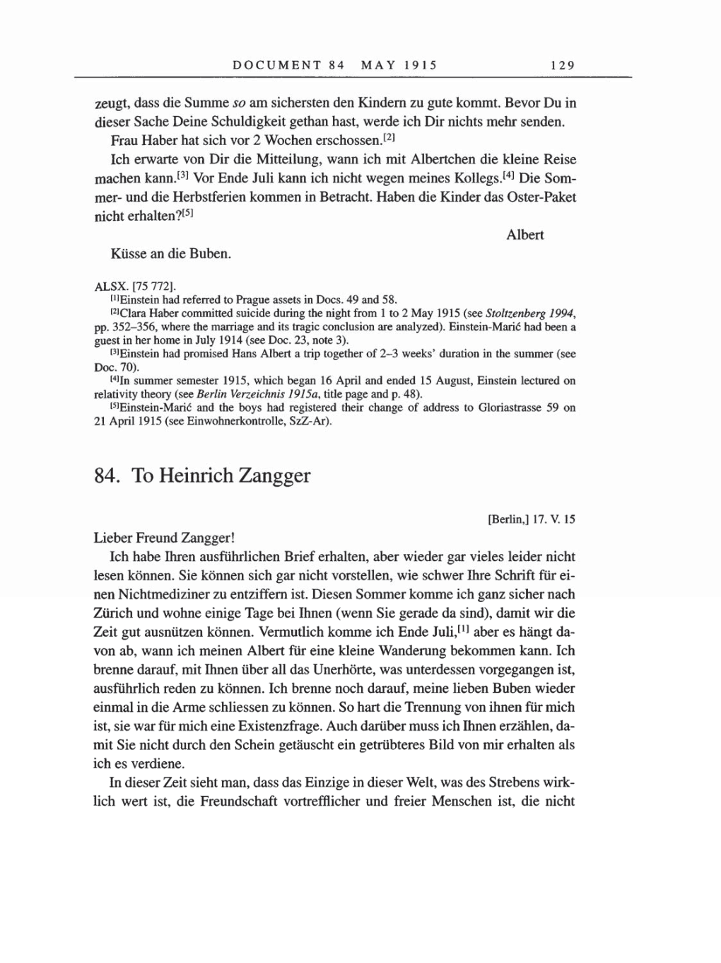 Volume 8, Part A: The Berlin Years: Correspondence 1914-1917 page 129