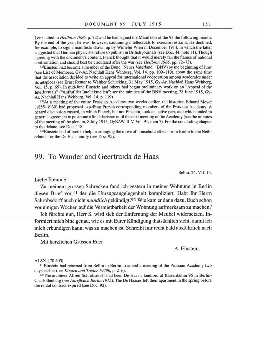 Volume 8, Part A: The Berlin Years: Correspondence 1914-1917 page 151
