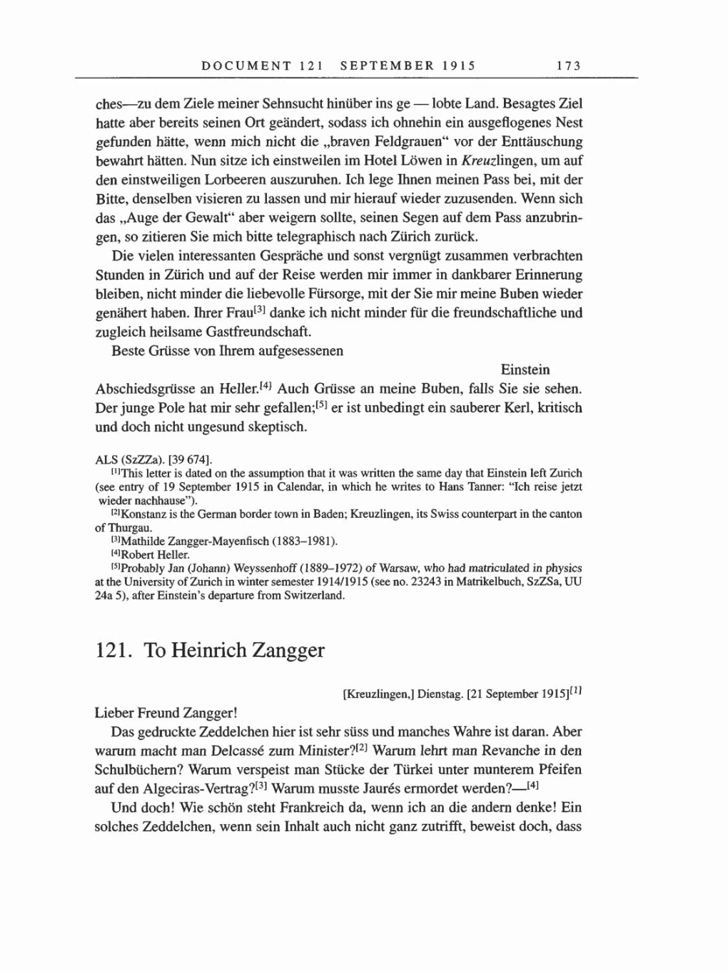 Volume 8, Part A: The Berlin Years: Correspondence 1914-1917 page 173