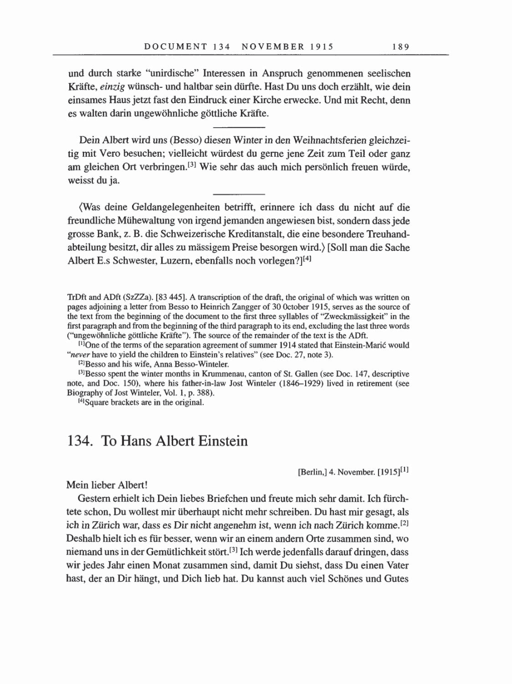 Volume 8, Part A: The Berlin Years: Correspondence 1914-1917 page 189