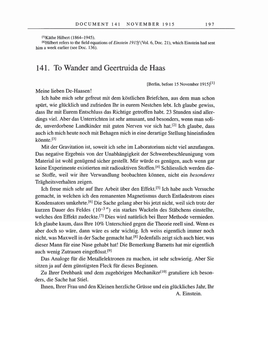 Volume 8, Part A: The Berlin Years: Correspondence 1914-1917 page 197