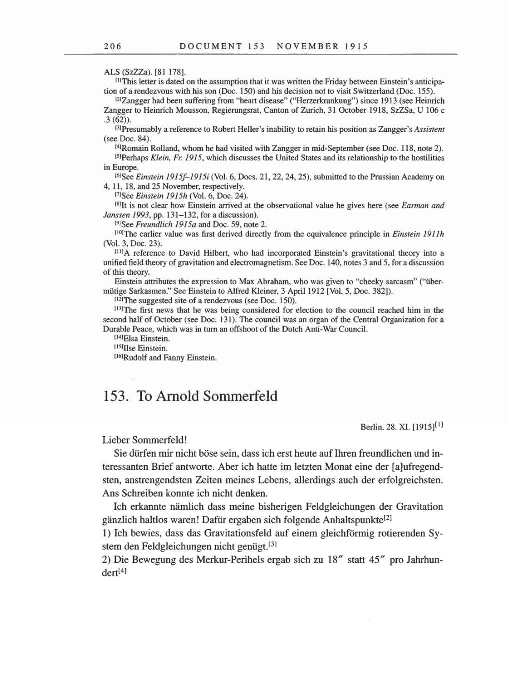 Volume 8, Part A: The Berlin Years: Correspondence 1914-1917 page 206