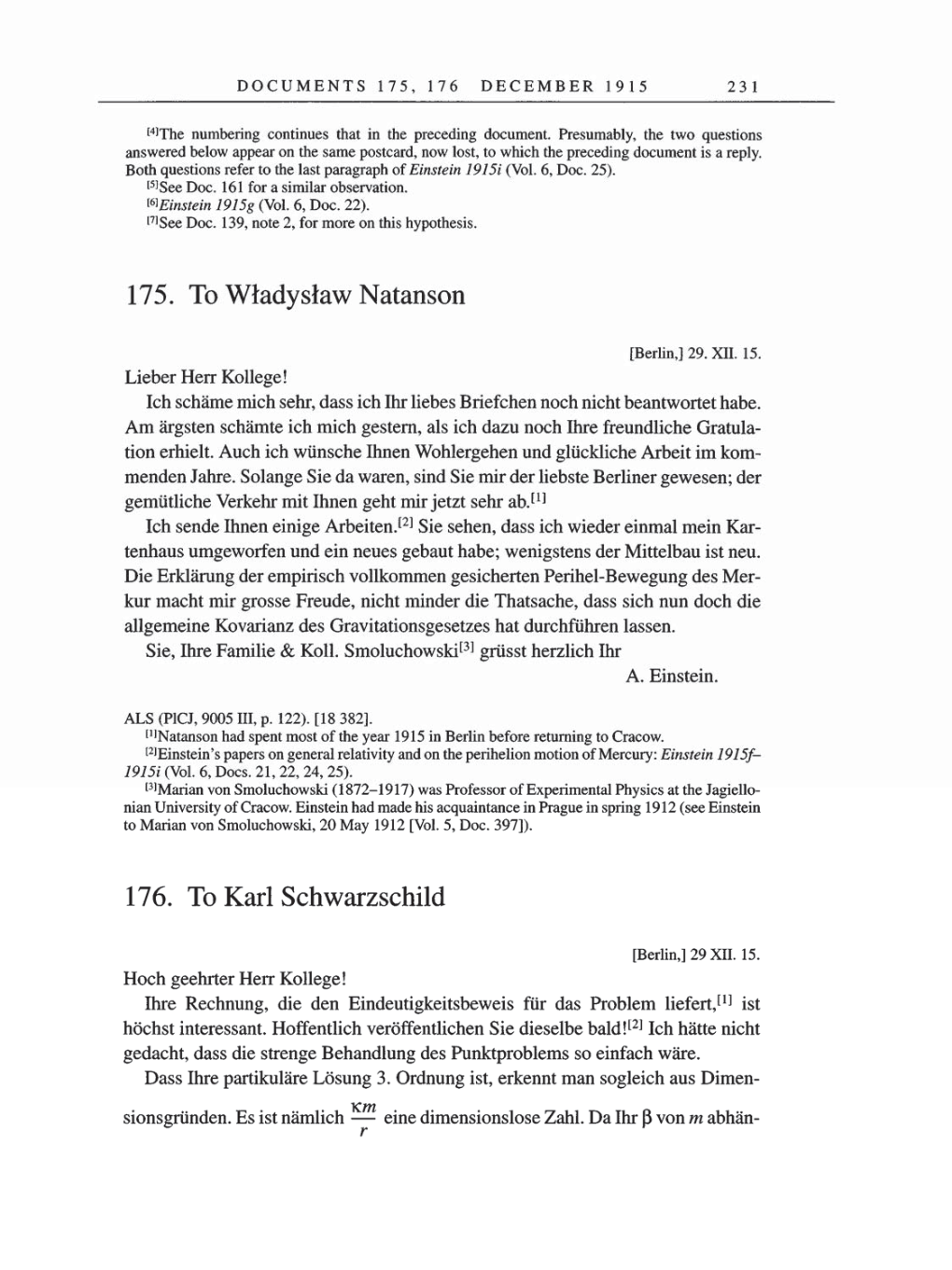 Volume 8, Part A: The Berlin Years: Correspondence 1914-1917 page 231