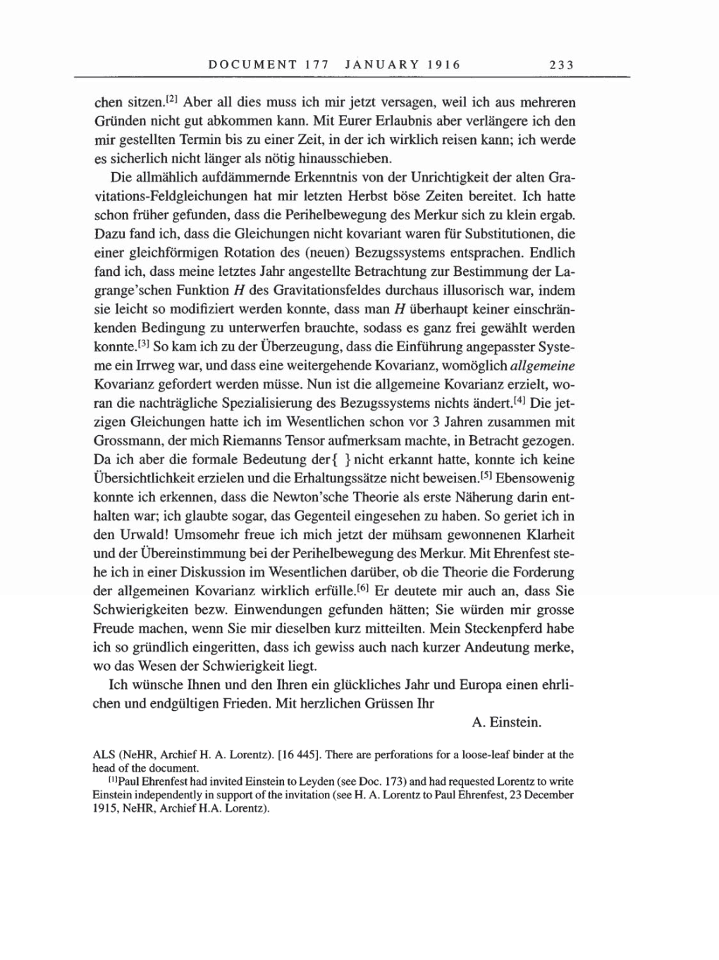 Volume 8, Part A: The Berlin Years: Correspondence 1914-1917 page 233