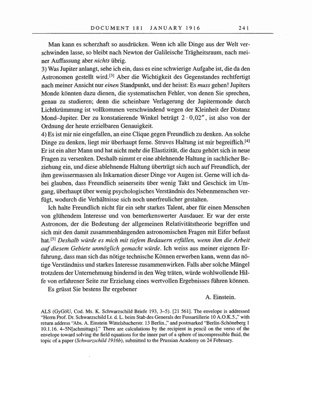 Volume 8, Part A: The Berlin Years: Correspondence 1914-1917 page 241
