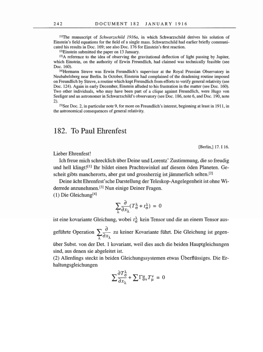 Volume 8, Part A: The Berlin Years: Correspondence 1914-1917 page 242