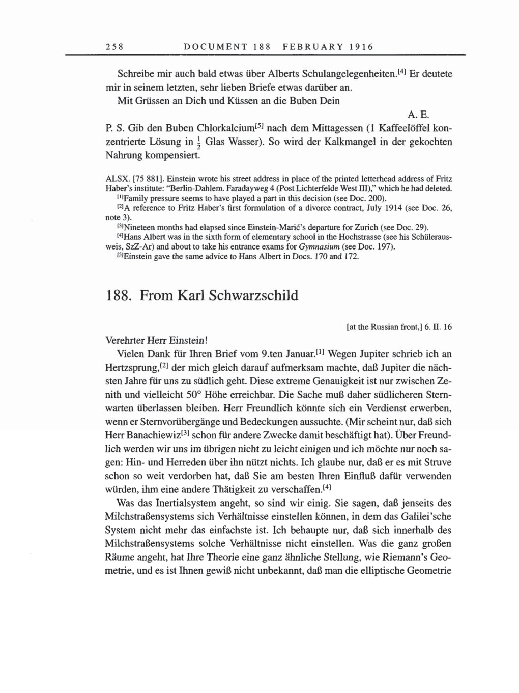 Volume 8, Part A: The Berlin Years: Correspondence 1914-1917 page 258