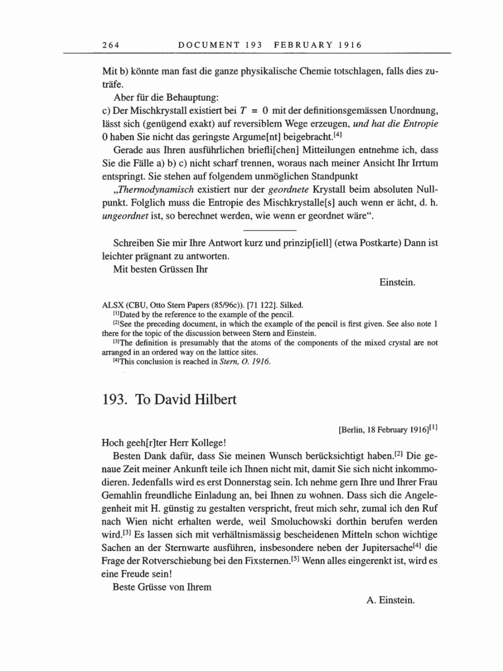 Volume 8, Part A: The Berlin Years: Correspondence 1914-1917 page 264