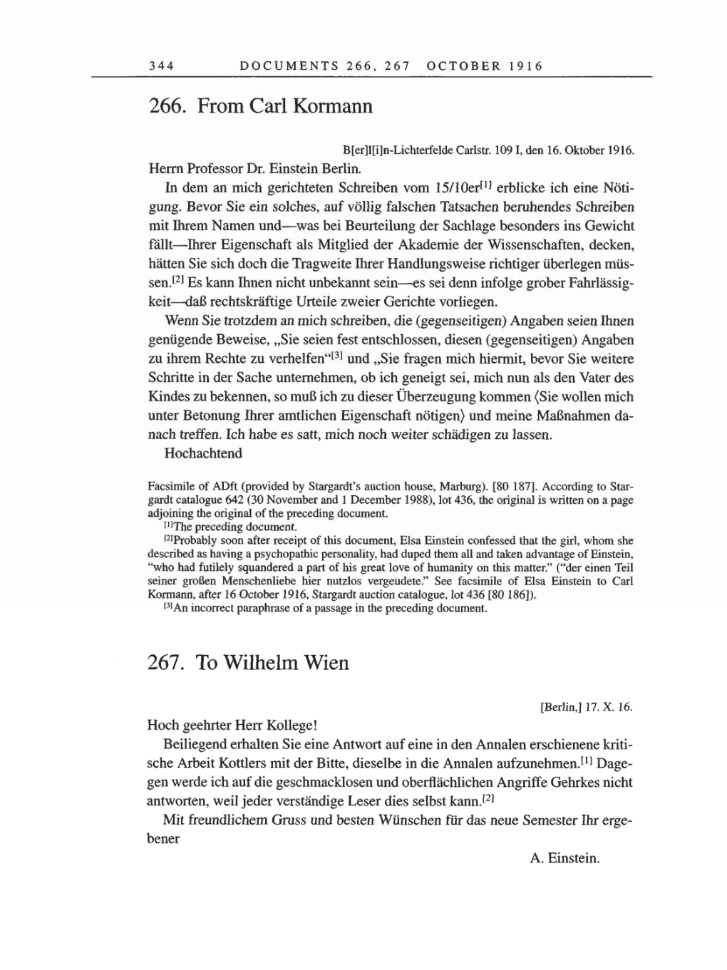 Volume 8, Part A: The Berlin Years: Correspondence 1914-1917 page 344