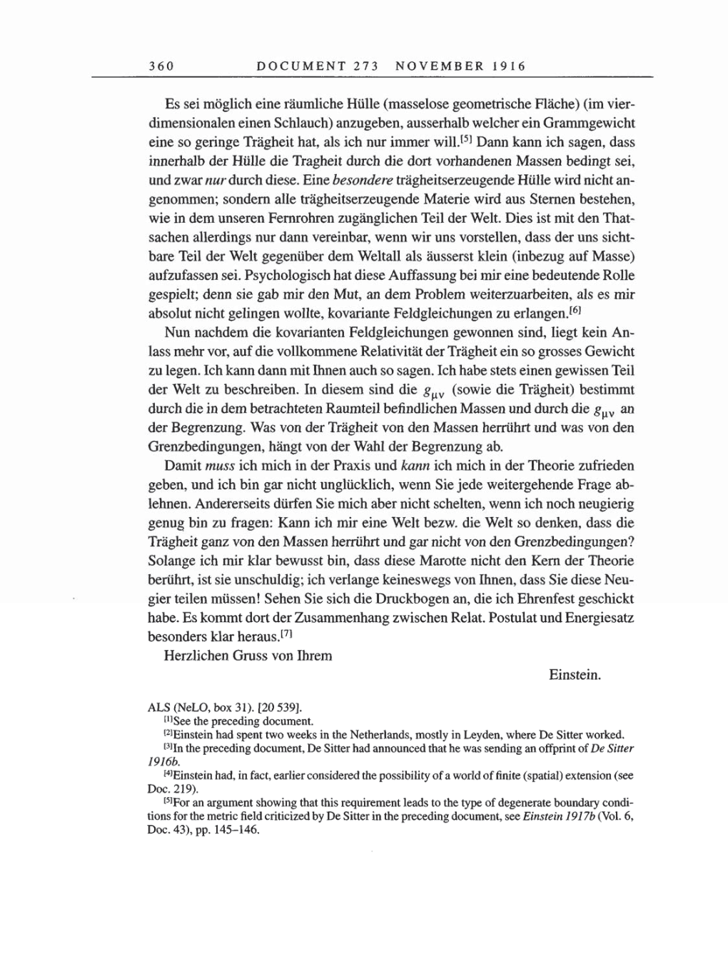 Volume 8, Part A: The Berlin Years: Correspondence 1914-1917 page 360
