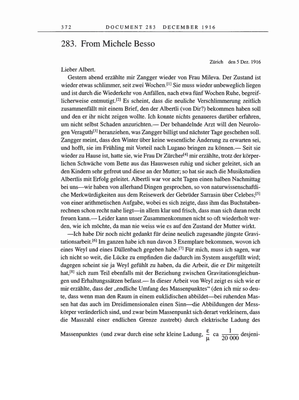 Volume 8, Part A: The Berlin Years: Correspondence 1914-1917 page 372