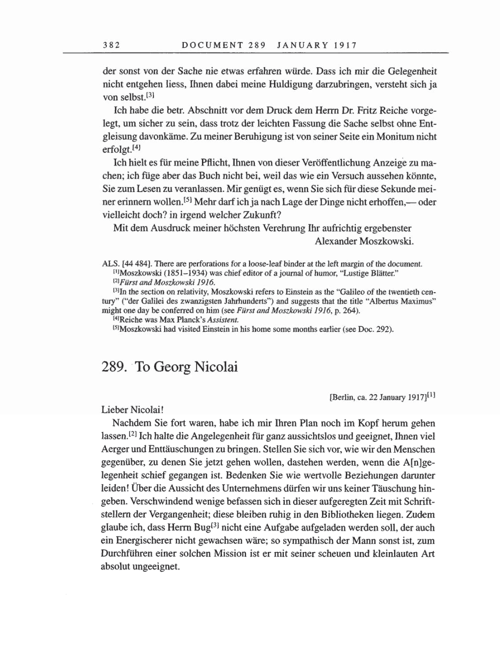 Volume 8, Part A: The Berlin Years: Correspondence 1914-1917 page 382
