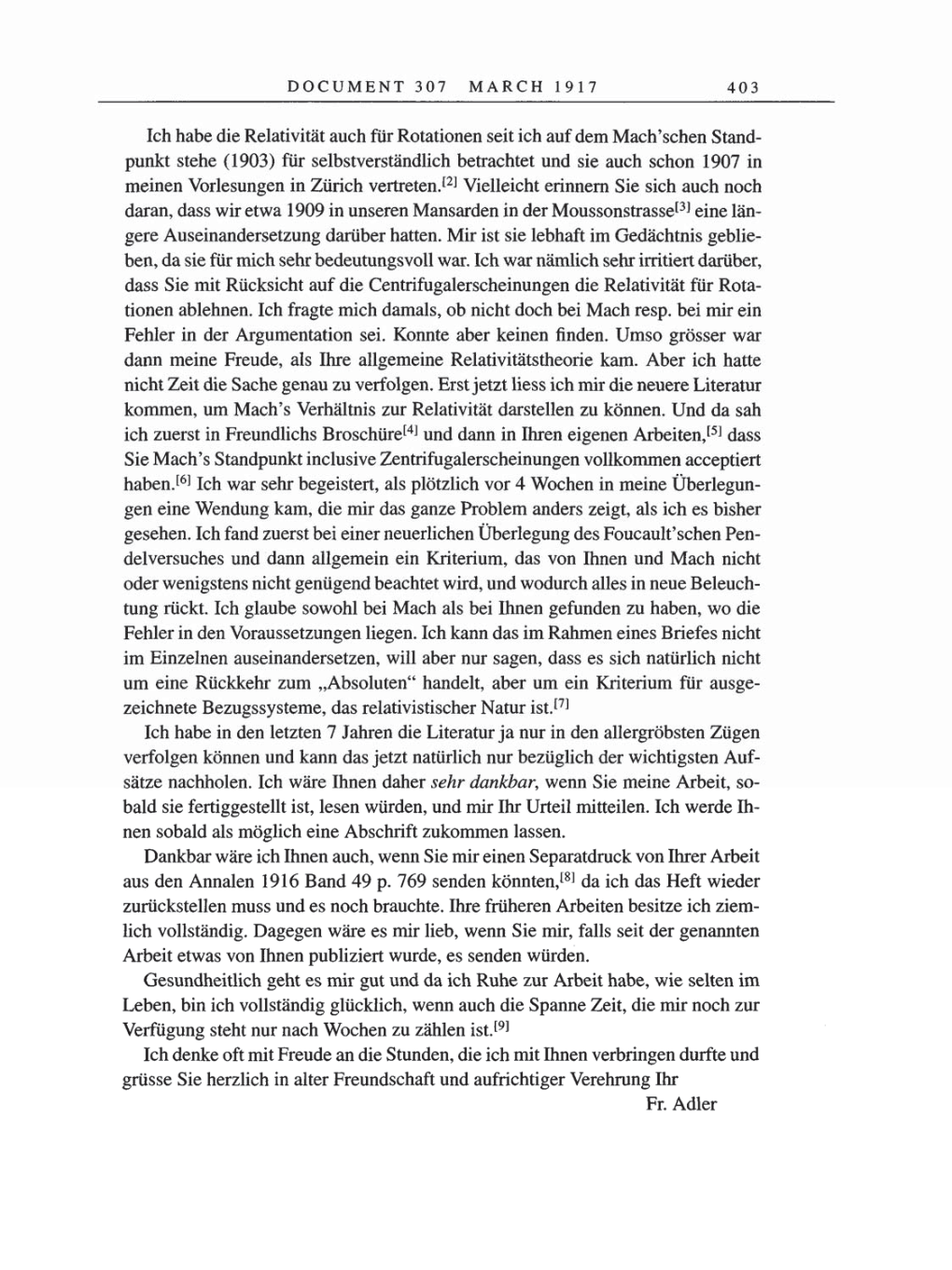 Volume 8, Part A: The Berlin Years: Correspondence 1914-1917 page 403