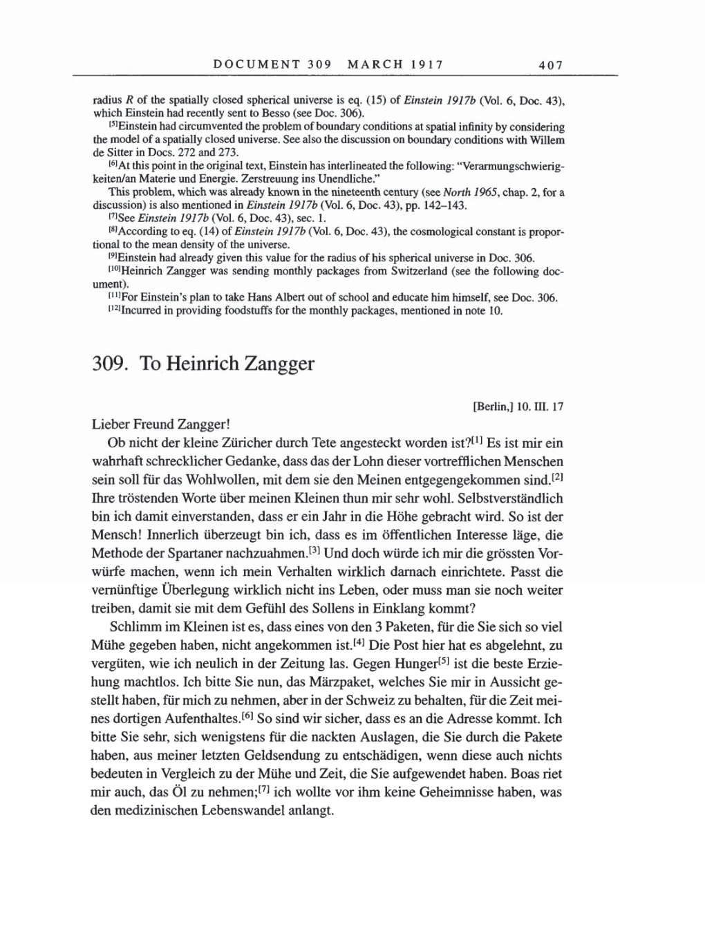 Volume 8, Part A: The Berlin Years: Correspondence 1914-1917 page 407