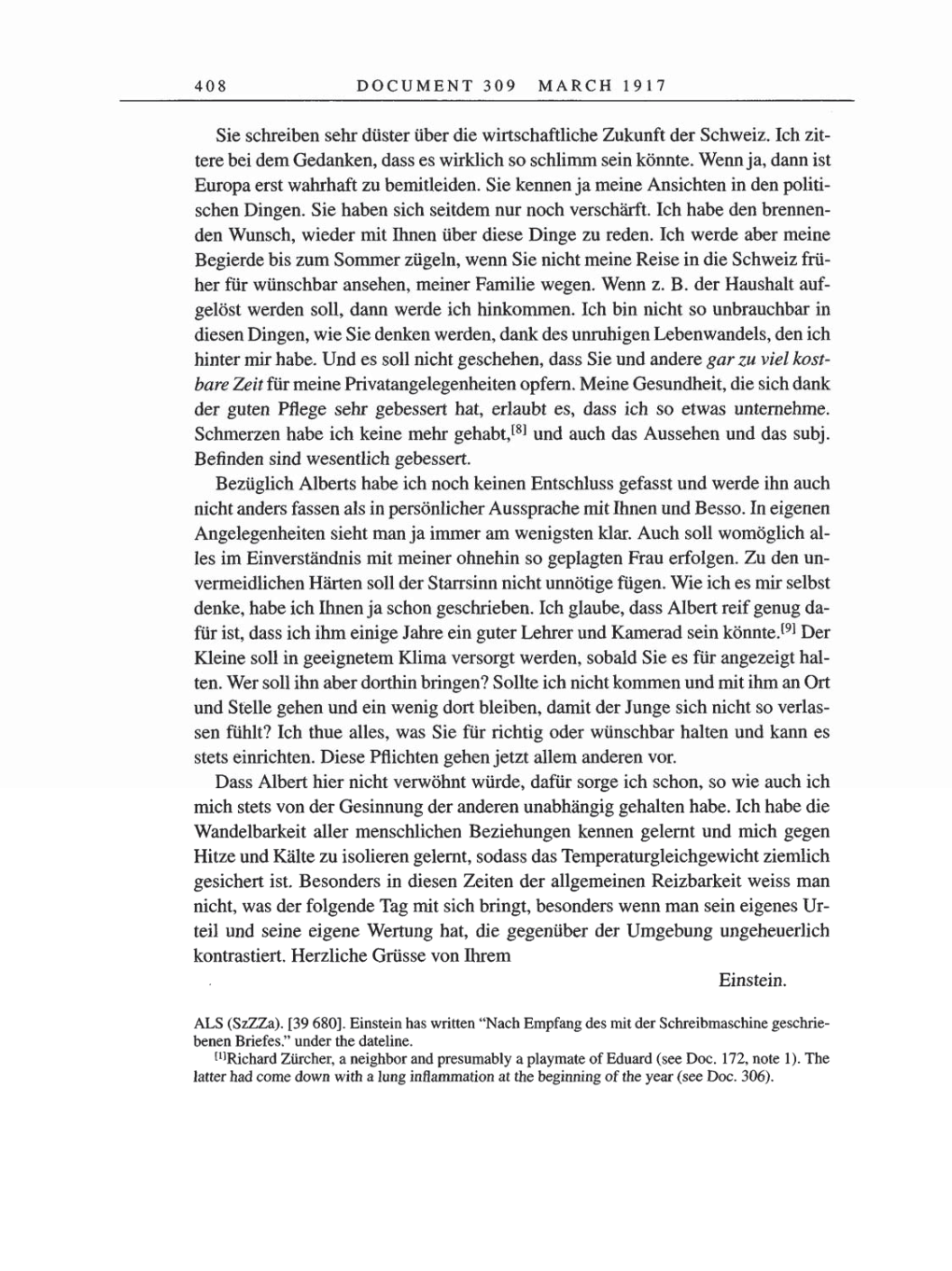 Volume 8, Part A: The Berlin Years: Correspondence 1914-1917 page 408