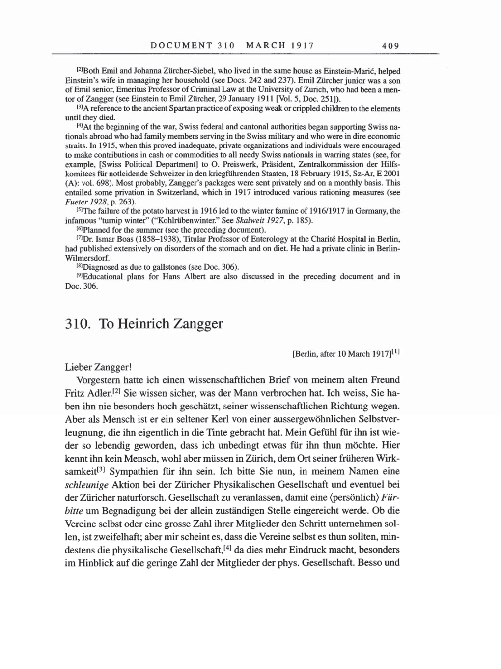 Volume 8, Part A: The Berlin Years: Correspondence 1914-1917 page 409