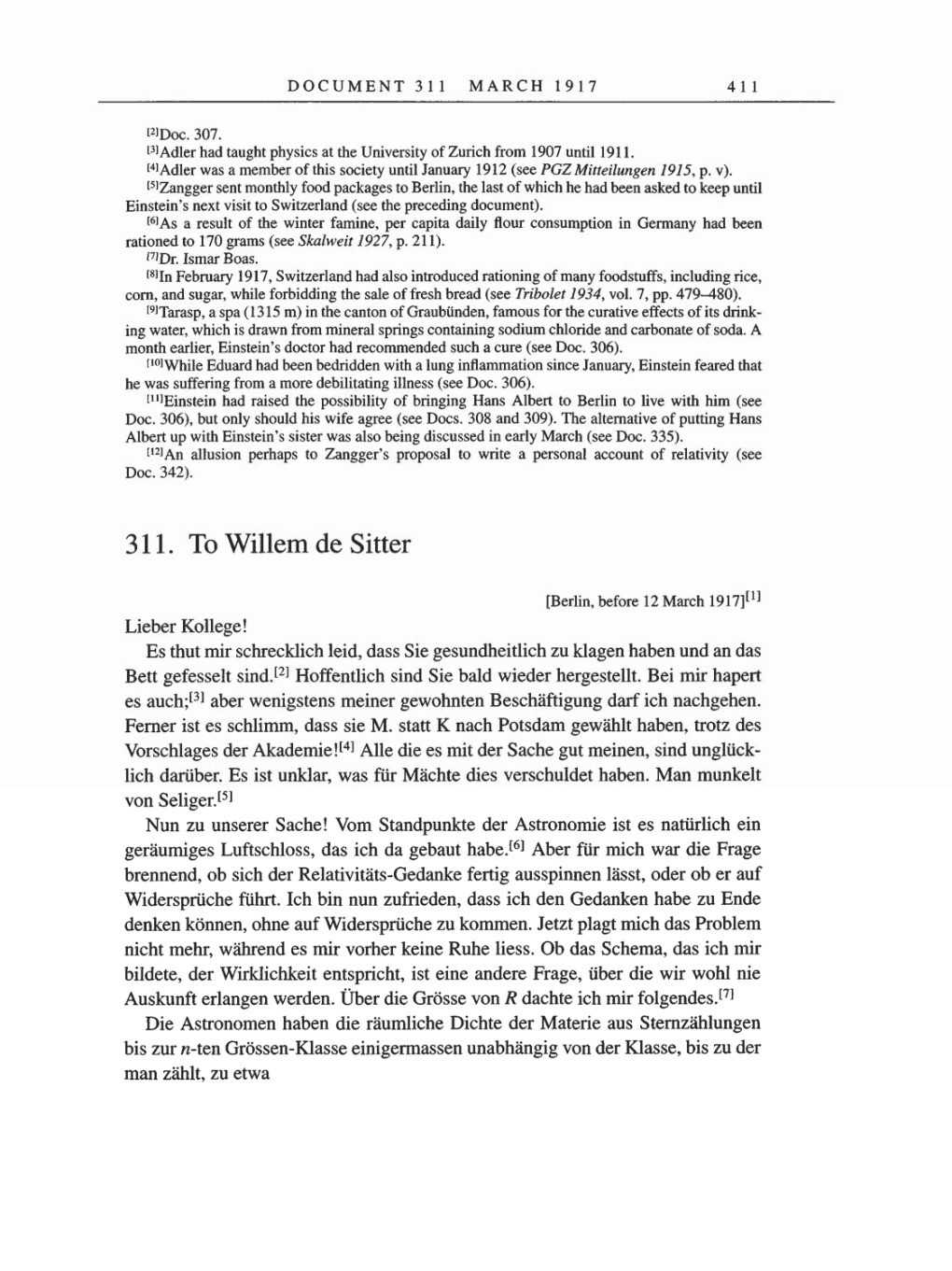 Volume 8, Part A: The Berlin Years: Correspondence 1914-1917 page 411