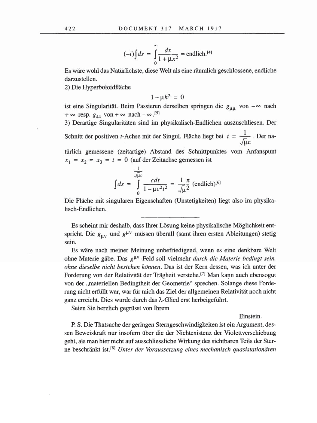 Volume 8, Part A: The Berlin Years: Correspondence 1914-1917 page 422