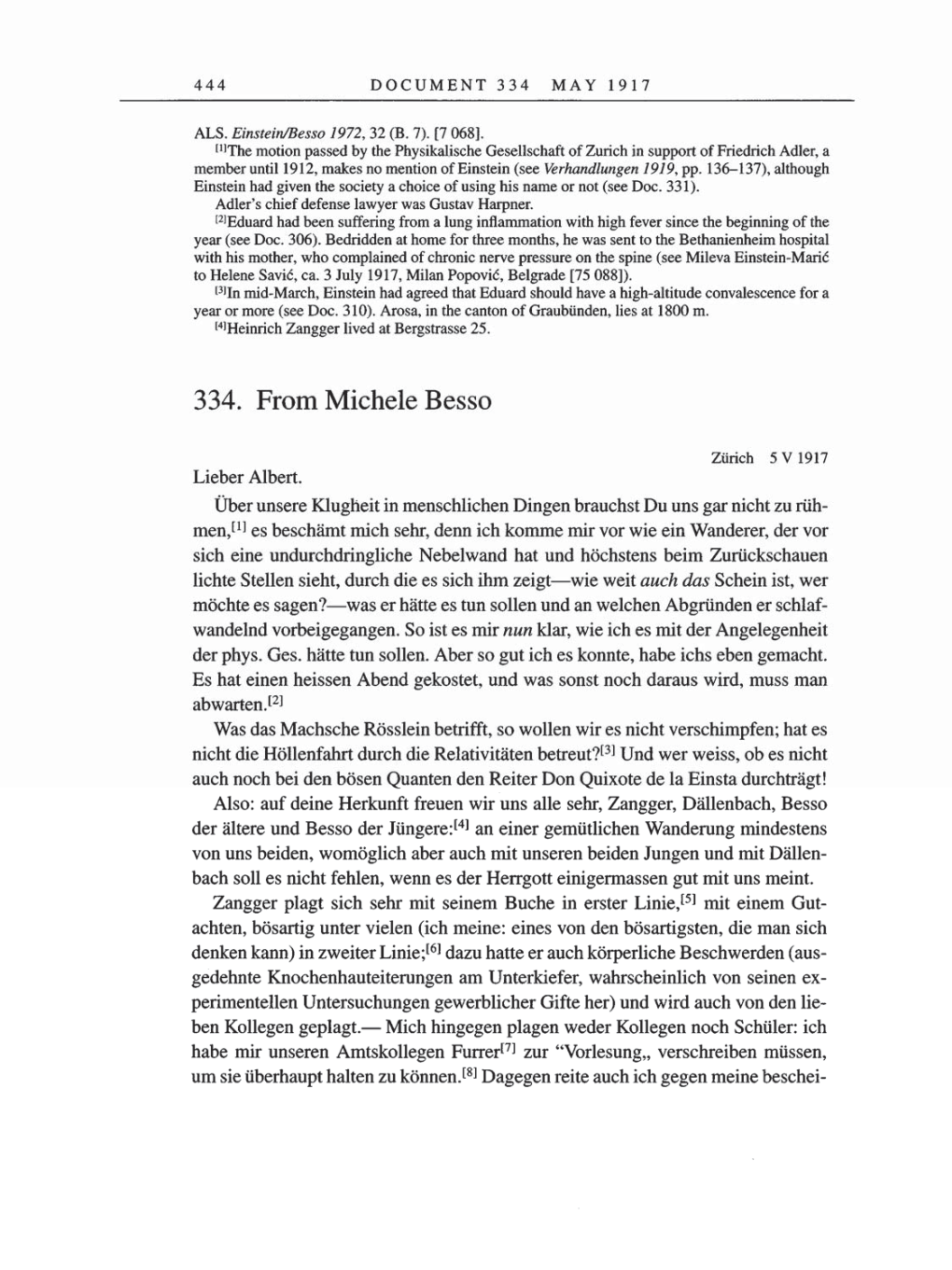 Volume 8, Part A: The Berlin Years: Correspondence 1914-1917 page 444