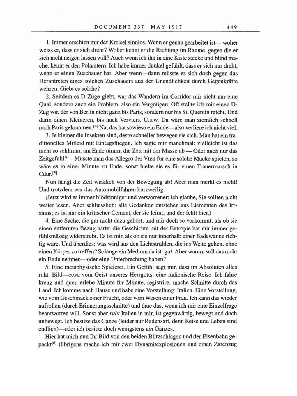 Volume 8, Part A: The Berlin Years: Correspondence 1914-1917 page 449