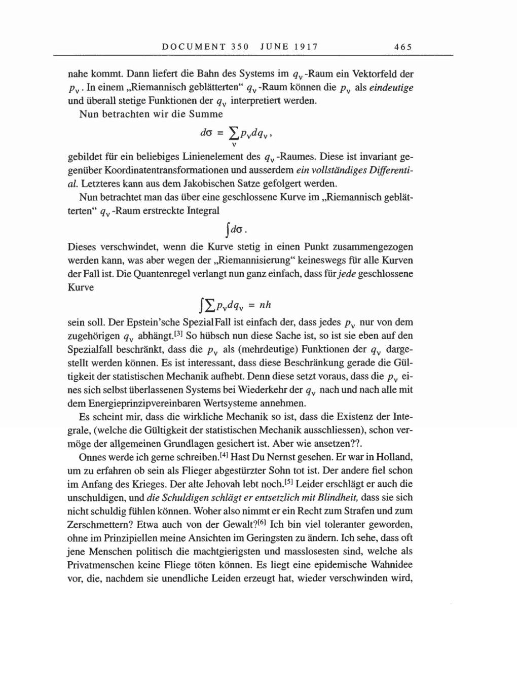 Volume 8, Part A: The Berlin Years: Correspondence 1914-1917 page 465