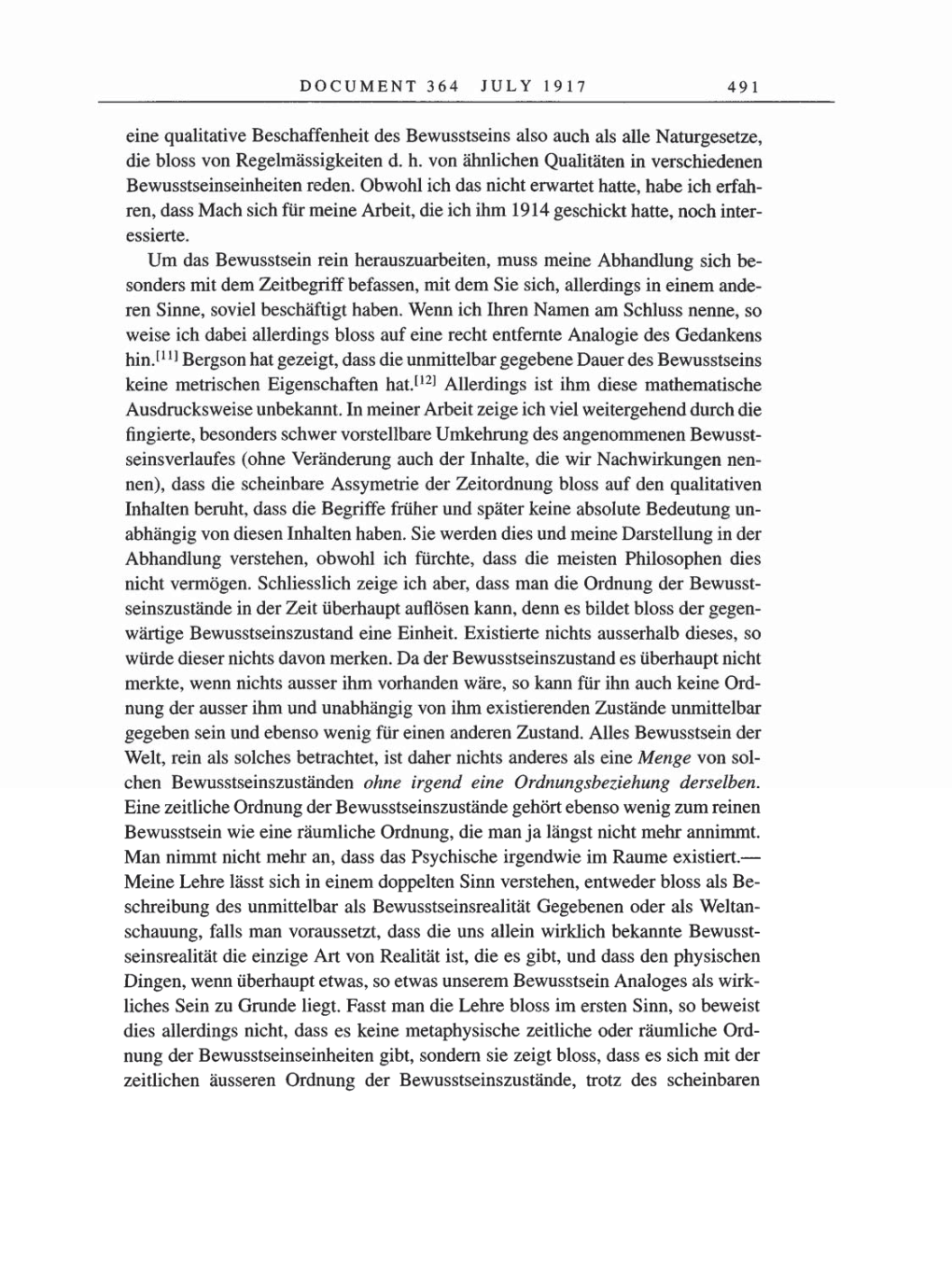 Volume 8, Part A: The Berlin Years: Correspondence 1914-1917 page 491