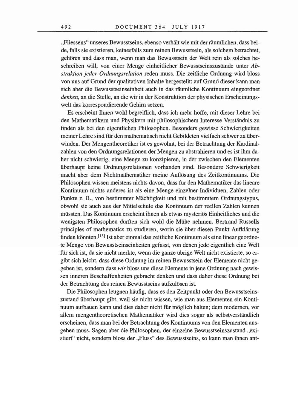 Volume 8, Part A: The Berlin Years: Correspondence 1914-1917 page 492