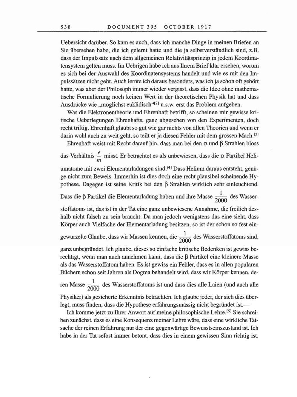 Volume 8, Part A: The Berlin Years: Correspondence 1914-1917 page 538