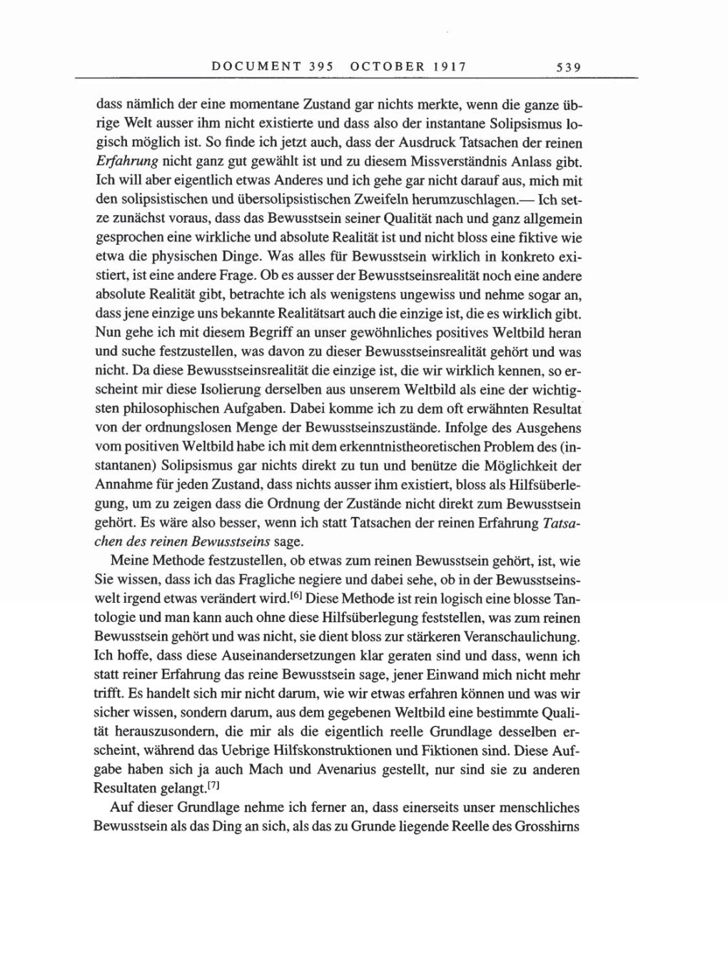 Volume 8, Part A: The Berlin Years: Correspondence 1914-1917 page 539