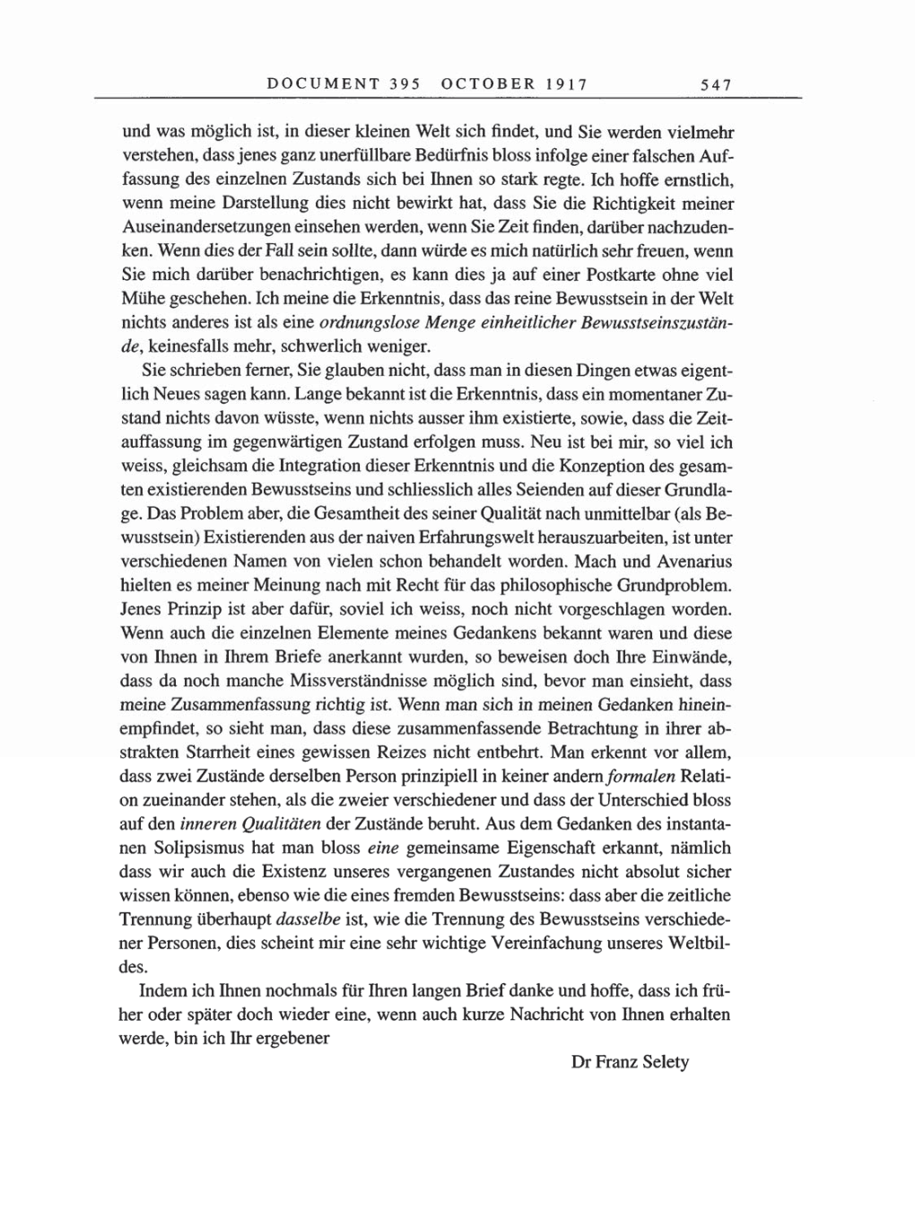 Volume 8, Part A: The Berlin Years: Correspondence 1914-1917 page 547