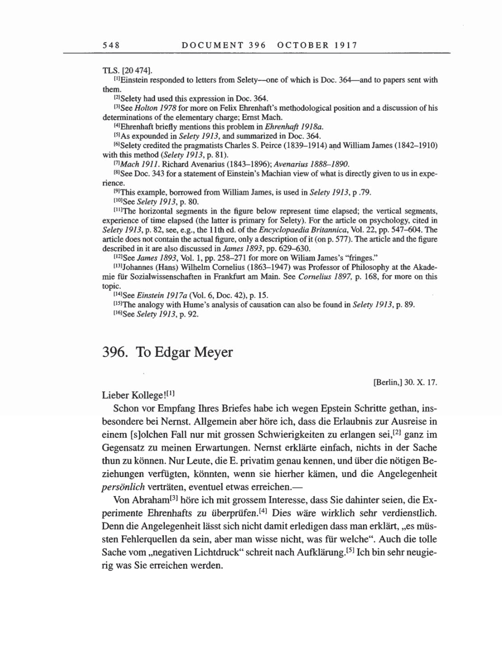 Volume 8, Part A: The Berlin Years: Correspondence 1914-1917 page 548