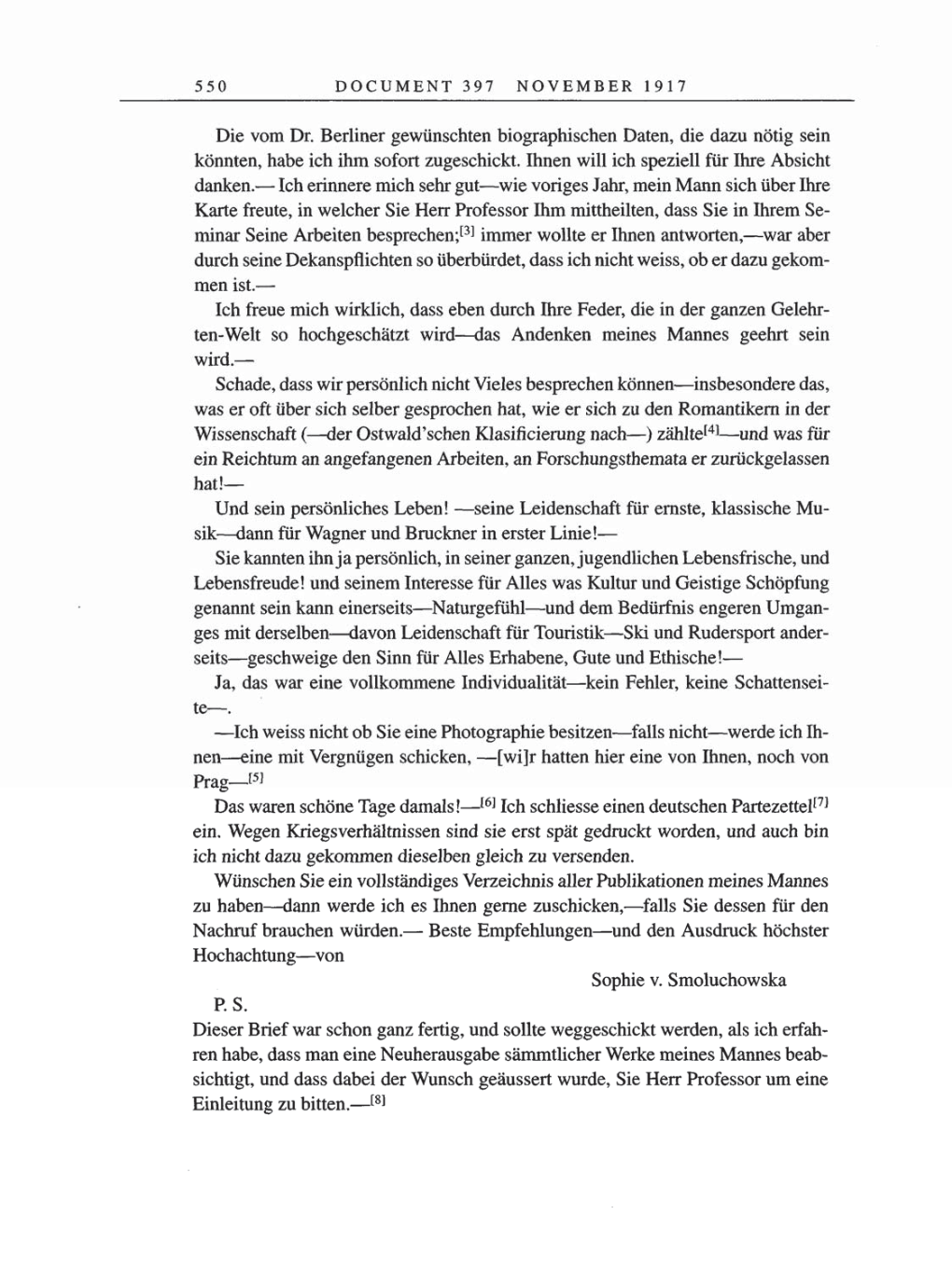 Volume 8, Part A: The Berlin Years: Correspondence 1914-1917 page 550