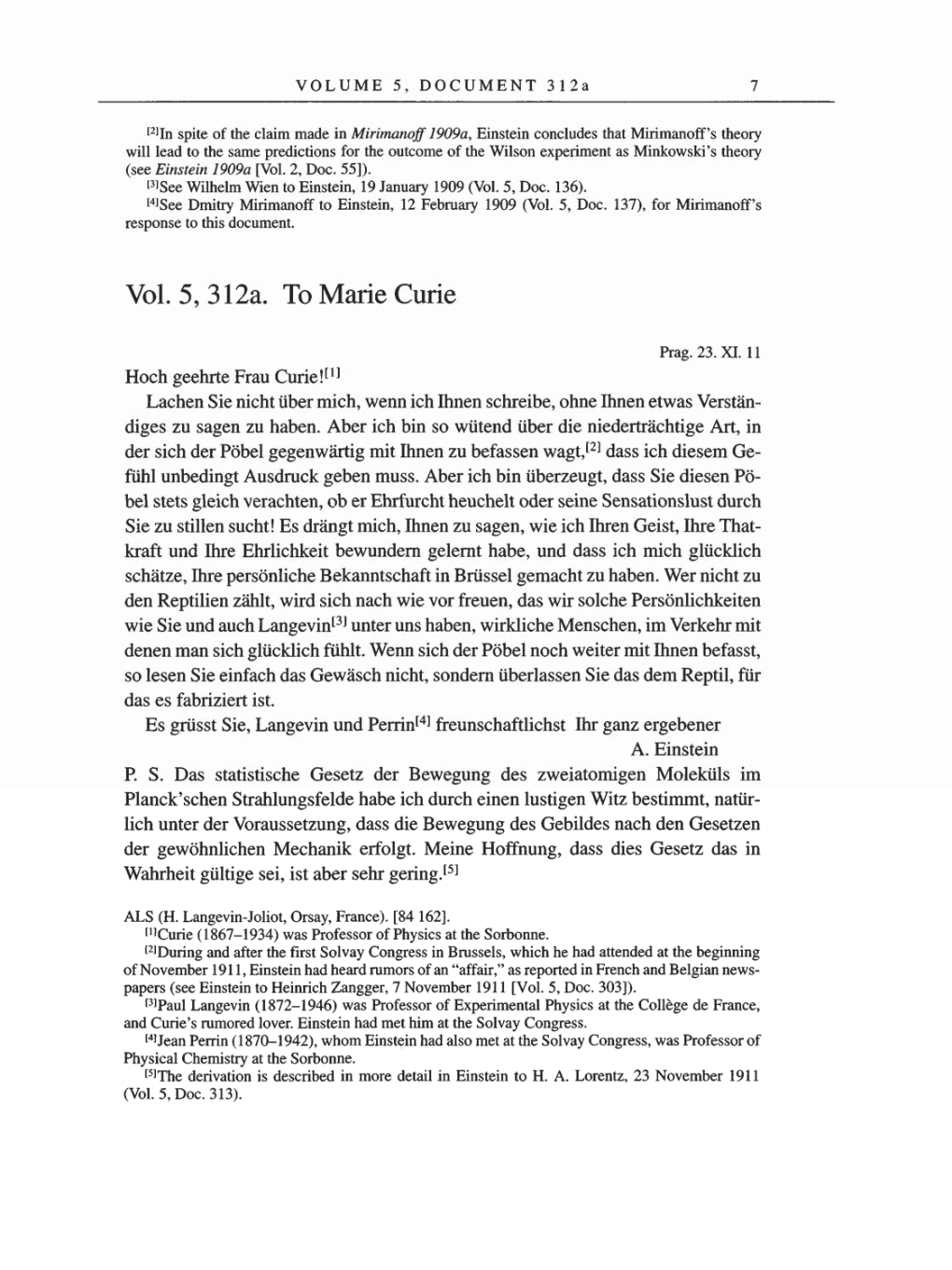 Volume 8, Part A: The Berlin Years: Correspondence 1914-1917 page 7