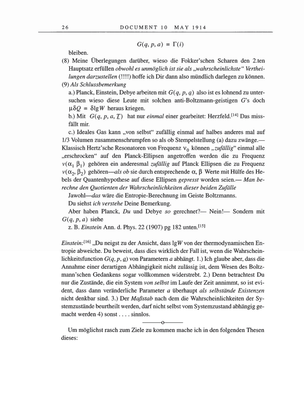 Volume 8, Part A: The Berlin Years: Correspondence 1914-1917 page 26