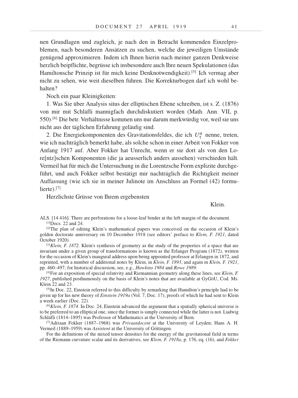 Volume 9: The Berlin Years: Correspondence January 1919-April 1920 page 41