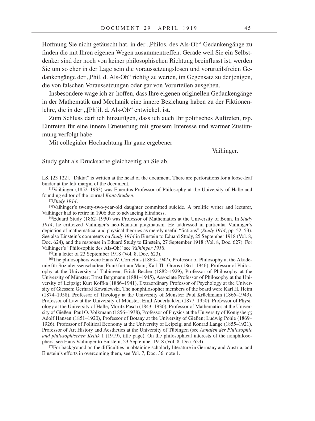 Volume 9: The Berlin Years: Correspondence January 1919-April 1920 page 45