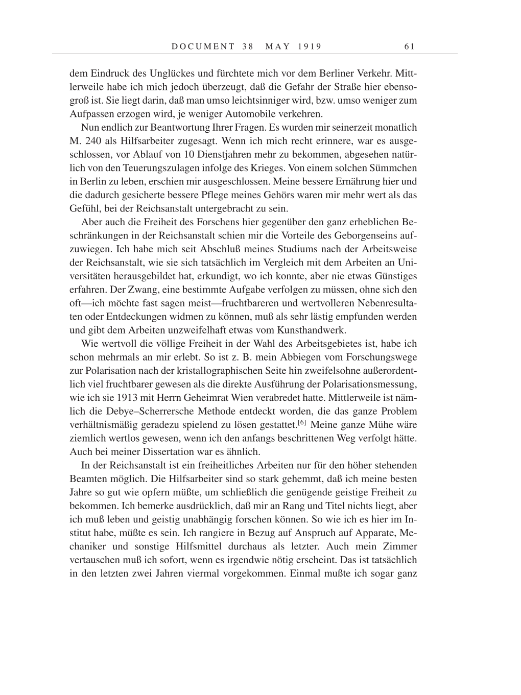 Volume 9: The Berlin Years: Correspondence January 1919-April 1920 page 61