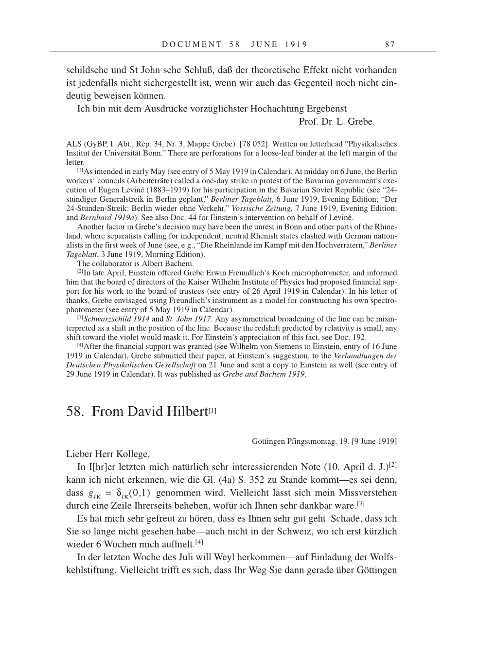 Volume 9: The Berlin Years: Correspondence January 1919-April 1920 page 87