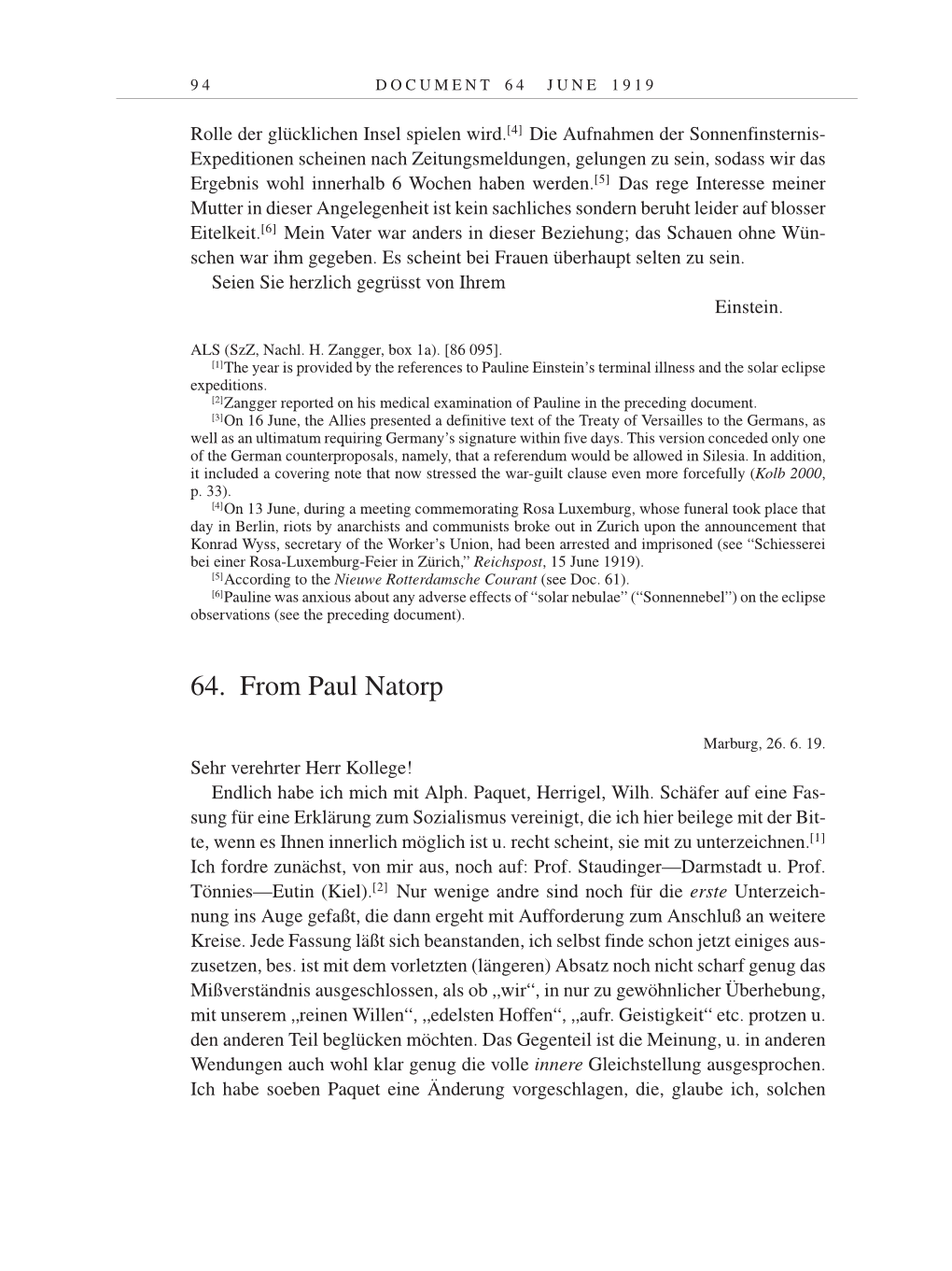 Volume 9: The Berlin Years: Correspondence January 1919-April 1920 page 94
