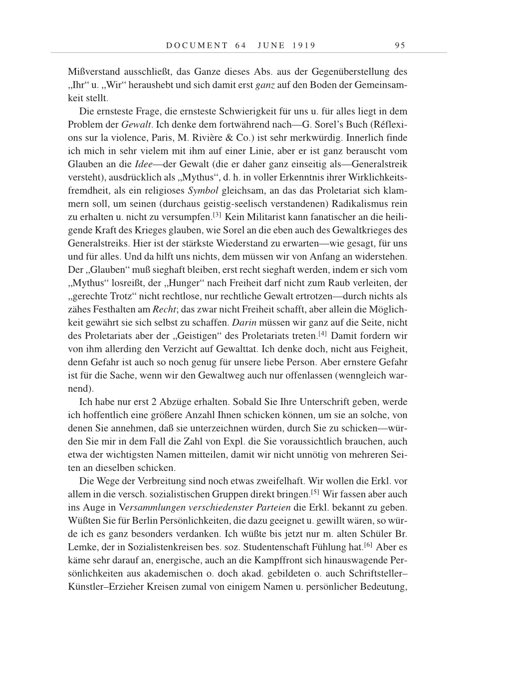 Volume 9: The Berlin Years: Correspondence January 1919-April 1920 page 95