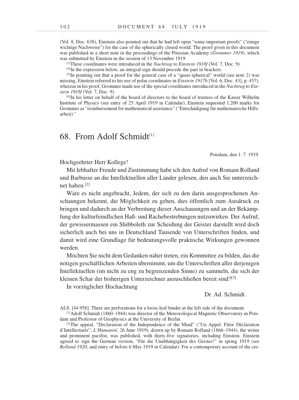 Volume 9: The Berlin Years: Correspondence January 1919-April 1920 page 102