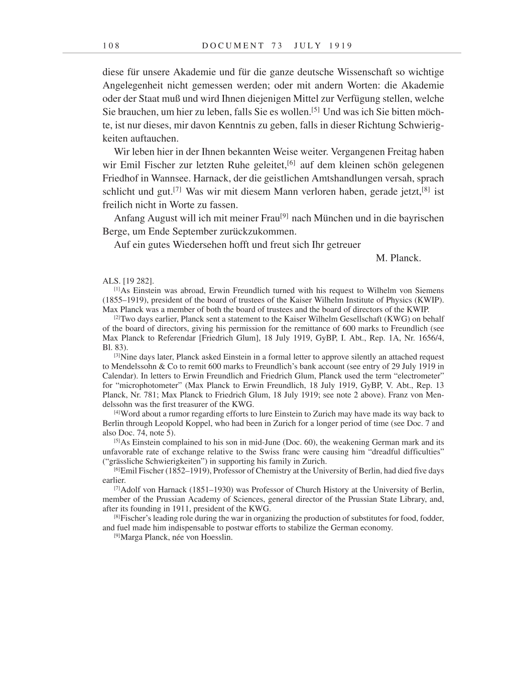 Volume 9: The Berlin Years: Correspondence January 1919-April 1920 page 108
