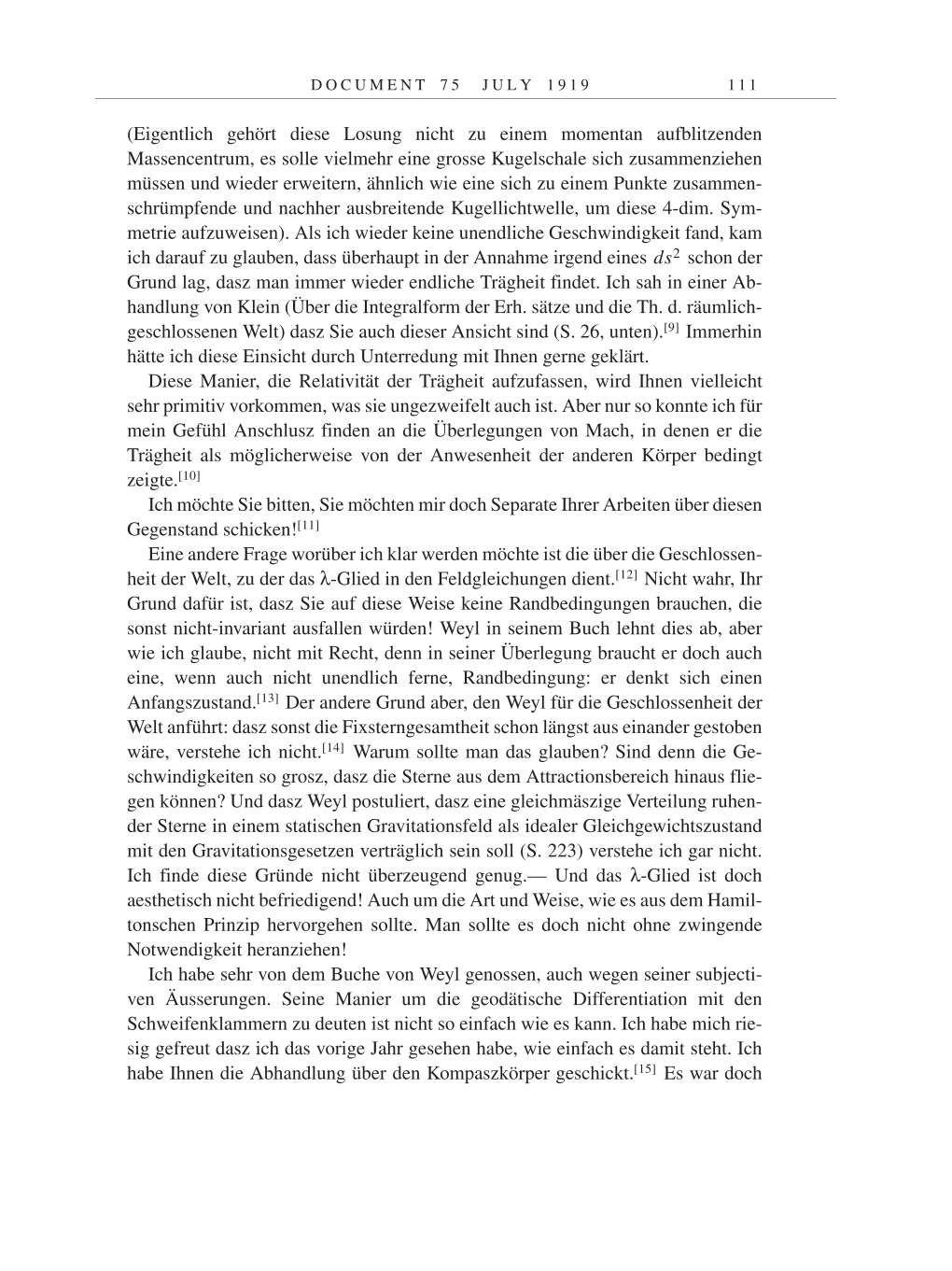 Volume 9: The Berlin Years: Correspondence January 1919-April 1920 page 111