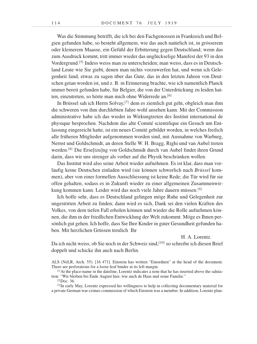Volume 9: The Berlin Years: Correspondence January 1919-April 1920 page 114