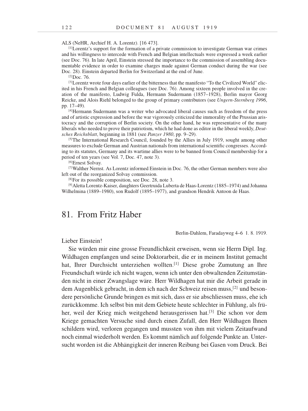 Volume 9: The Berlin Years: Correspondence January 1919-April 1920 page 122
