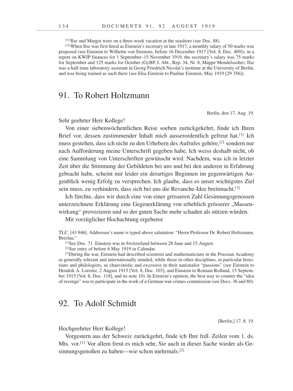 Volume 9: The Berlin Years: Correspondence January 1919-April 1920 page 134