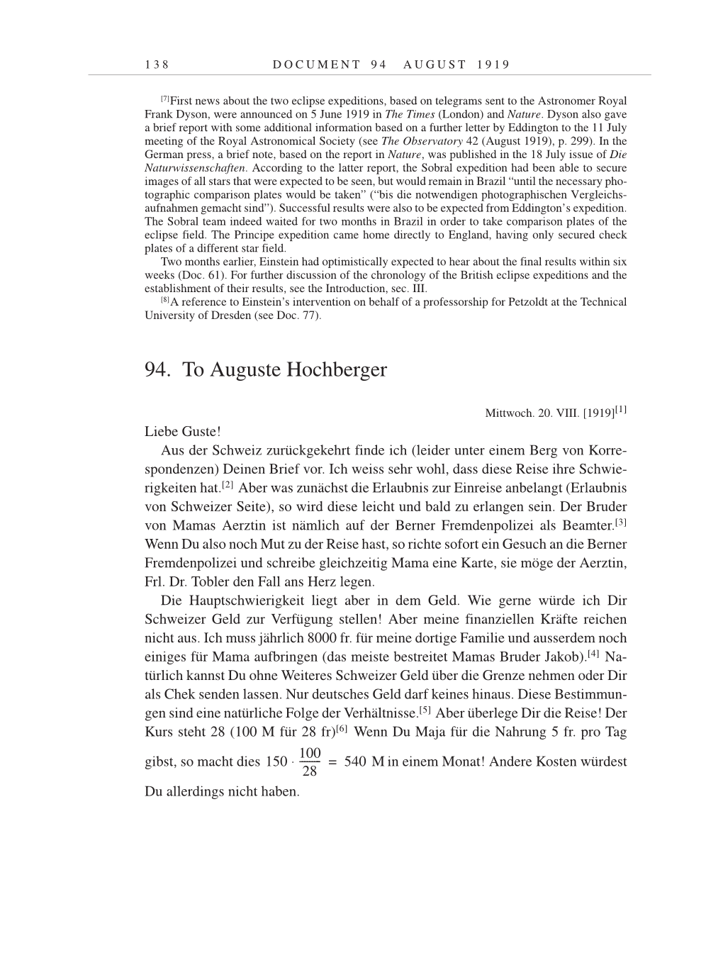 Volume 9: The Berlin Years: Correspondence January 1919-April 1920 page 138